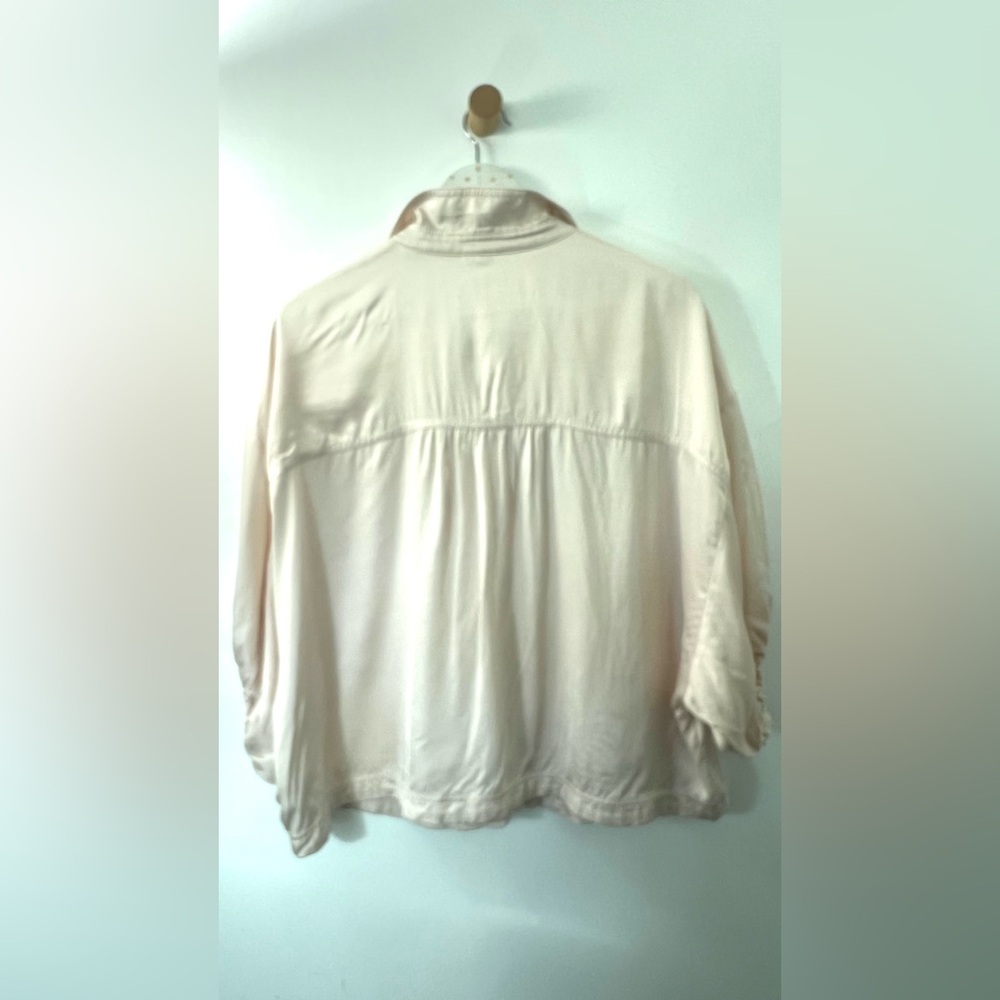 Pilcro Cream Lace-Trim Button-Front Blouse - pristine condition! - Picture 6 of 8